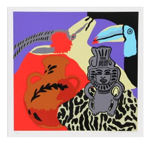Hunt Slonem Serigraph - Purple Spell