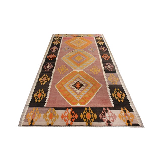 This 5x12 Kilim rug is the latest vintage addition to Rug & Kilim’s renowned Kilim & Flat Weave Collection. Handwoven in...