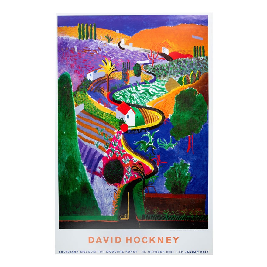 David Hockney Nichols Canyon Poster | Chairish