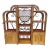 Monumental Vintage 3 Piece Bamboo Etagere For Sale