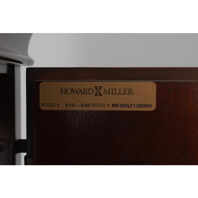 Howard Miller Inlaid Mahogany Grandfather Clock For Sale - Image 17 of 18