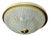 Large Vintage Glass Flush Light, 1960s For Sale