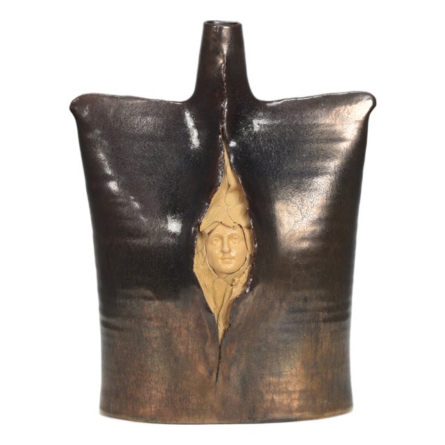 Sculptural Ceramic Vase by Tl, 1970s For Sale