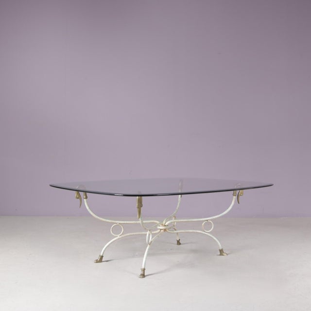 Hollywood Regency Coffee Table with Duck Heads in the style of Maison Jansen, Italy, 1970s For Sale - Image 12 of 12