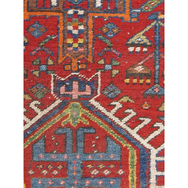 Textile Vintage Red Karadja Hand Woven Runner Rug 2ft 8in X 11ft 1in For Sale - Image 7 of 8