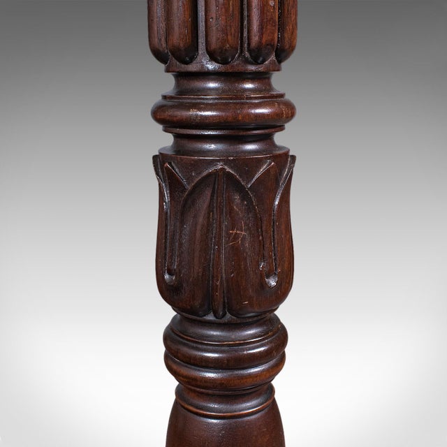 Antique Standard Lamp, English, Floor Light, William IV Revival, Victorian, 1890 For Sale - Image 9 of 12