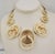 1970s Ugo Correani Modernist Goldtone White Lucite Necklace For Sale - Image 9 of 9