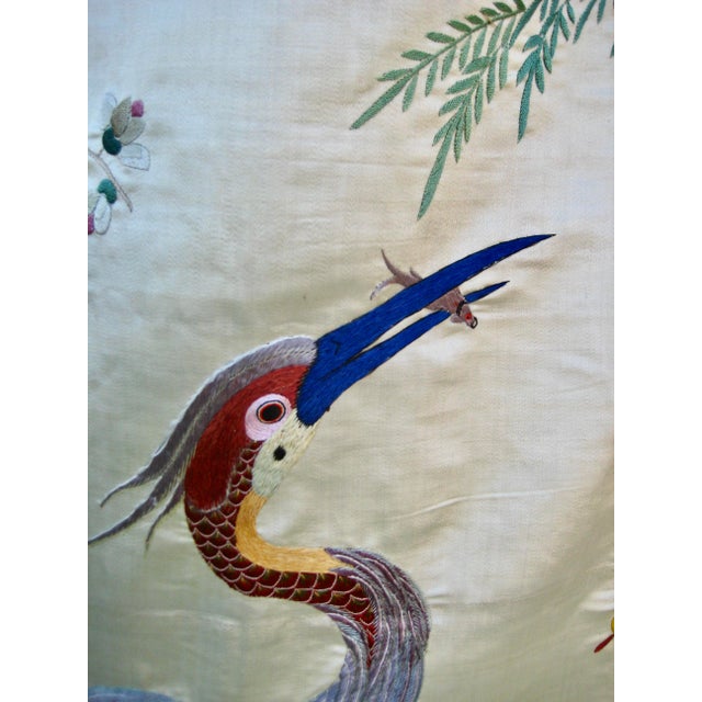 Chinese Silk Embroidery Curtains 19 Century For Sale - Image 14 of 16