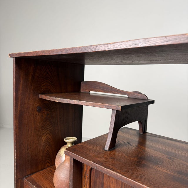 Brown Mid-Century Japanese Chadansu Tea Cabinet, 1920s For Sale - Image 8 of 14