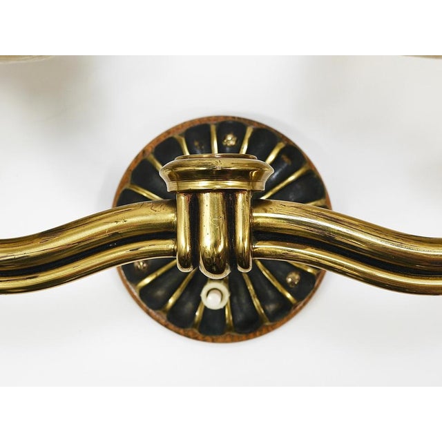 Viennese Modern Brass Sconces Wall Lights, Austria, 1940s, Set of 2 For Sale - Image 10 of 16
