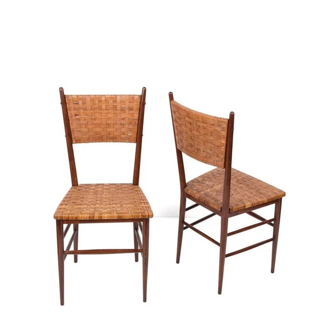 Set of Mid-Century Italian Beech Wood Chairs by Sanguineti, 1950s For Sale - Image 6 of 18
