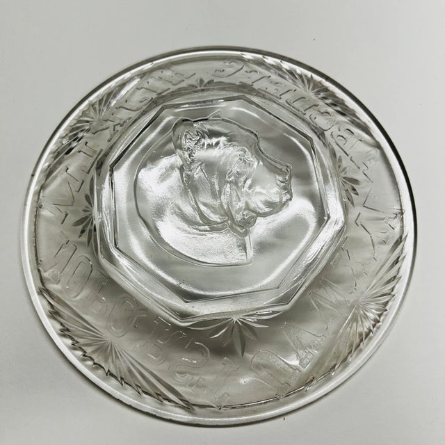 Late 19th Century 1890 Victorian Bulldog Dog Alphabet Plate For Sale - Image 5 of 9