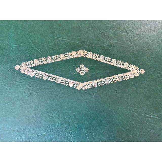 Early 20th Century French Empire Style Walnut Leather Top Desk For Sale - Image 11 of 12