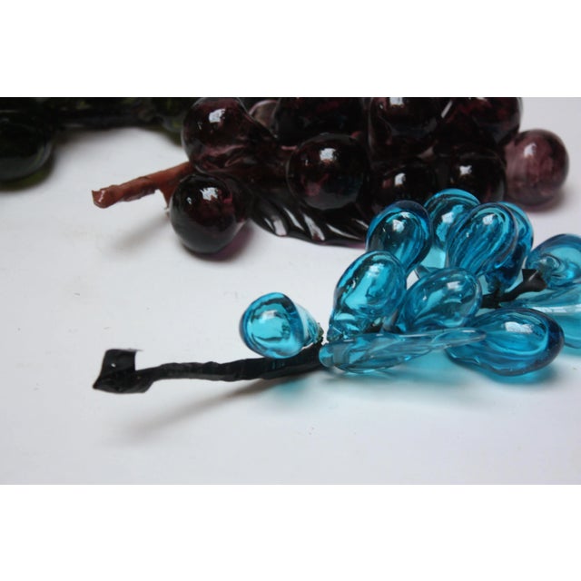 Set of Three Vintage Blown-Glass Grape Clusters For Sale In New York - Image 6 of 10