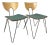 Mikado Dining Chairs by Walter Leeman for Kusch + Co, Set of 2 For Sale