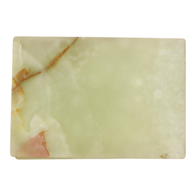 Vintage Italian Smokers Box Jewelry Box Onyx Natural Stone, 1960s For Sale - Image 9 of 13