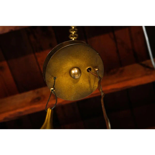 1950s Paavo Tynell Satin Brass Pendant For Sale In Los Angeles - Image 6 of 7