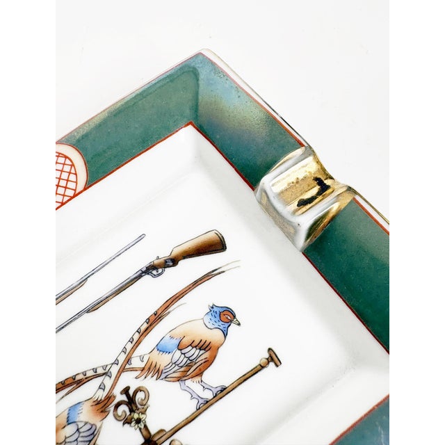 Gold Ceramic Ashtray in the style of Hermès, France, 1970s For Sale - Image 8 of 10