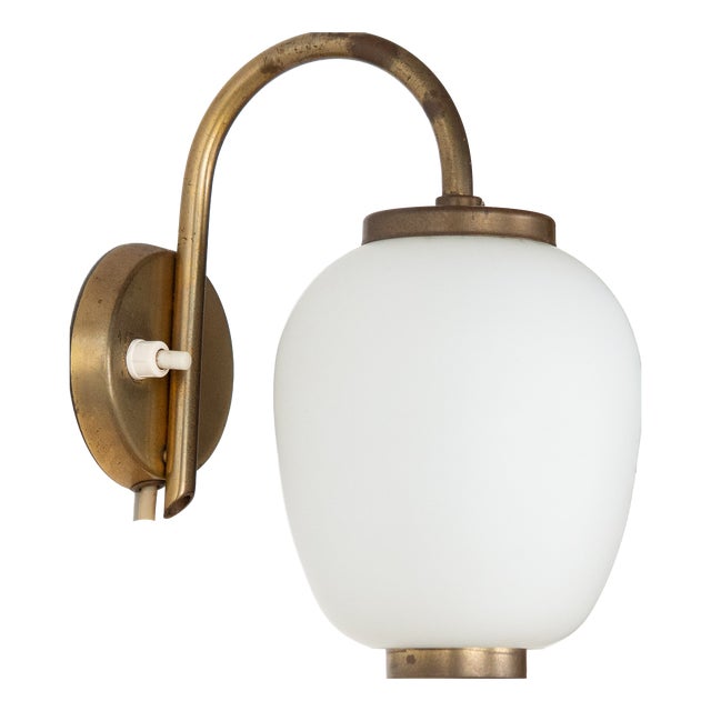Vintage Danish Kina Sconce by Bent Karlby for Lyfa, 1940s For Sale