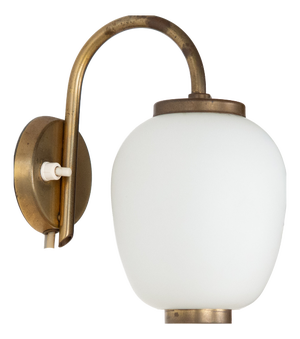 Vintage Danish Kina Sconce by Bent Karlby for Lyfa, 1940s