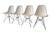 Black White DSR Chairs by Charles & Ray Eames for Vitra, 2012, Set of 4 For Sale - Image 8 of 8