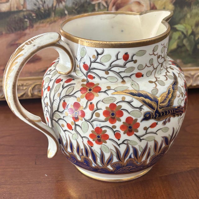 Japanese 19th Century Imari Style Ironstone Pitcher For Sale - Image 3 of 11