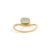 1.13ct Oval Paraiba Tourmaline Wavy Solitaire Ring in 18k Yellow Gold Size 4 For Sale - Image 10 of 18