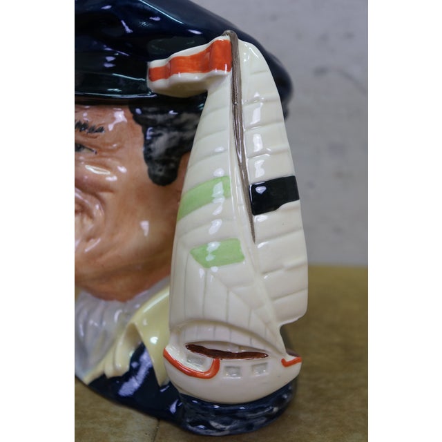 Royal Doulton Royal Doulton English Traditional Nautical Yachtsman Sailboat Toby Character Jug For Sale - Image 4 of 12