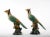 Large Pair English Glazed Porcelain / Terracotta Birds Statues For Sale - Image 11 of 13