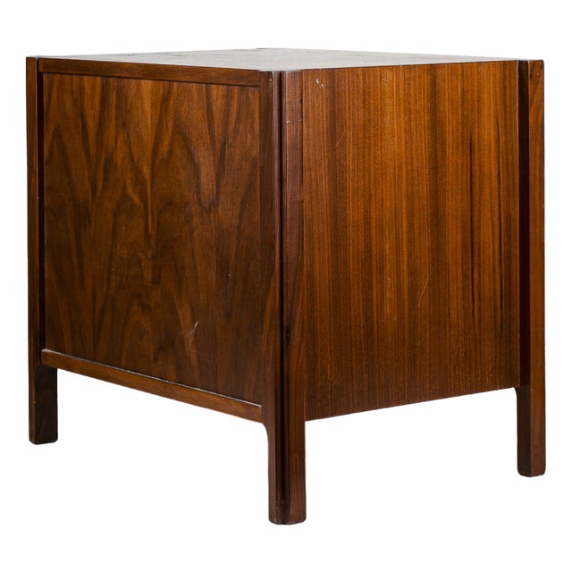 Vintage Wooden Bedside Table with Drawer and Open Compartment from Stilwood For Sale