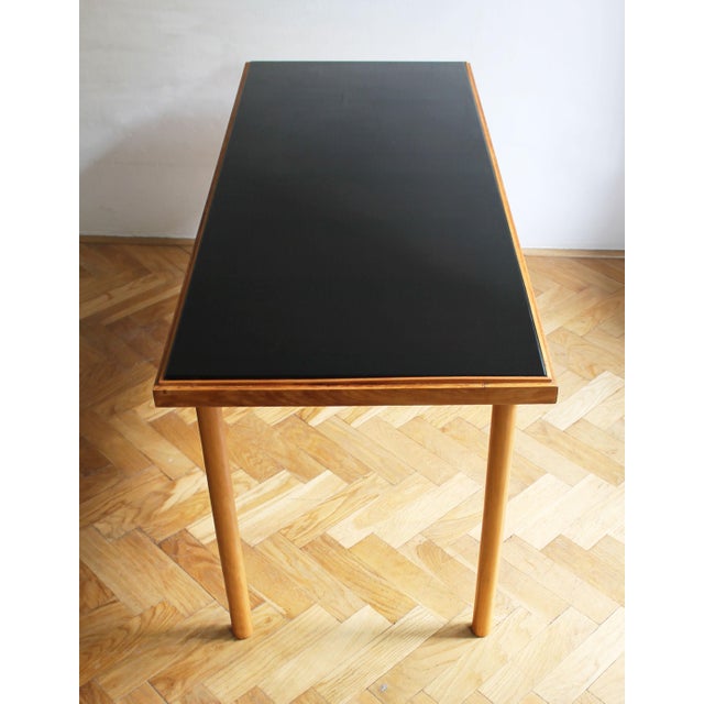 1960s Long Coffee Table with Black Opaxite Glass For Sale - Image 10 of 15