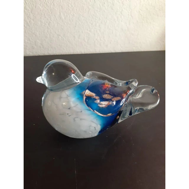 Glass 1960s Murano Multicolor Glass Bird Figurine For Sale - Image 7 of 7