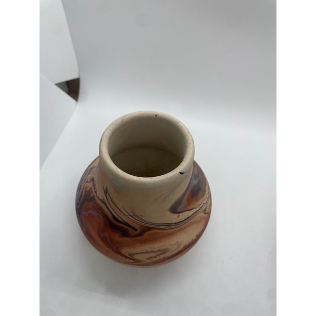 1920s Nemadji Indian River Pottery Swirl Bowl For Sale - Image 4 of 5