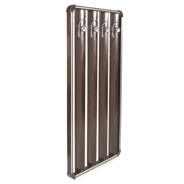 Mid-century modern elegant coat rack attributed to carlo de carli designer for fiarm (scorzè-venezia) made in vertical...