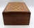 Mid-late 19th century tumbling block top jewelry box. English. Various woods. The interior with mirror and lift out...
