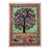 Mamta Devi (2016 National Award Recipient) – Hand-Painted Madhubani Folk Painting of Tree of Life With Colorful Birds and Fish For Sale