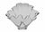 Elegant Steuben Little Handkerchief Vase in clear glass, featuring a softly ruffled, hand-formed silhouette and...