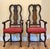 Queen Anne Vintage Banded Mahogany Double-Pedestal Dining Table (Seats 10-12) With 2 Documented 1971 Hickory Mfg. Co. Chairs & 2 Queen Anne-Style Armchairs For Sale - Image 3 of 13
