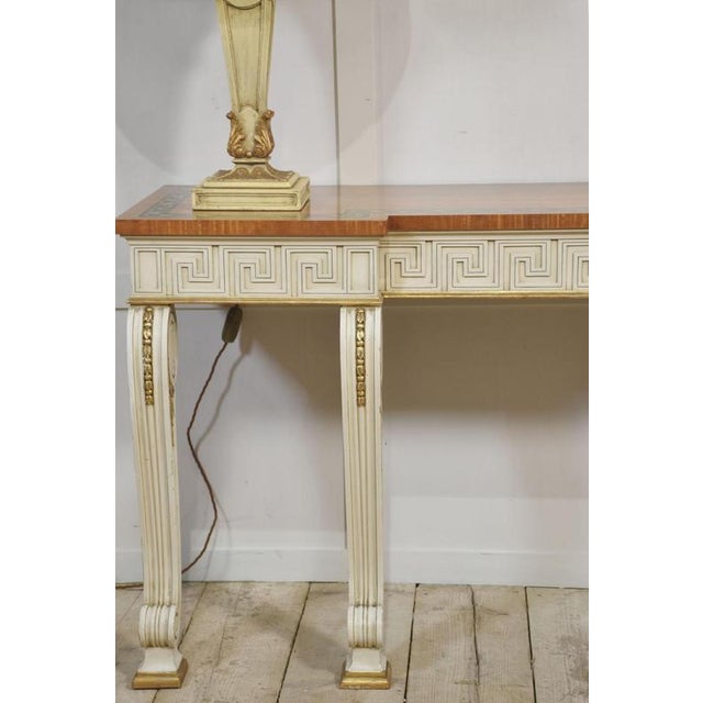Wood Neo-Classical Painted Console Table, 1890s For Sale - Image 7 of 14