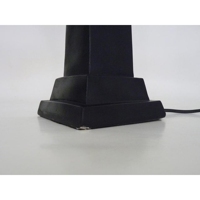 Sculpture Materials Art Deco Style Desk Lamp by Carlo Bartoli, 1970s For Sale - Image 7 of 12