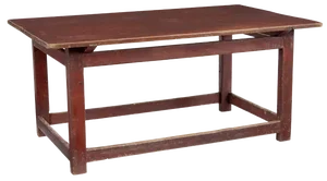 Large 19th Century Scandinavian Pine Painted Table, 1870s