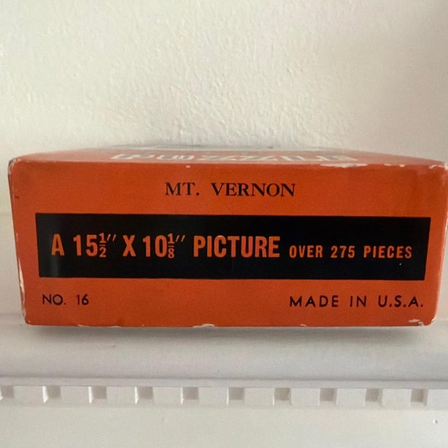1940s Perfect Picture Puzzle of George Washington’s Mount Vernon - World War II Era For Sale - Image 4 of 7