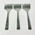 Vintage Boho Chic Chippendale Stainless Steel Petit Four Serving Forks - Set of 3. For Sale - Image 4 of 9