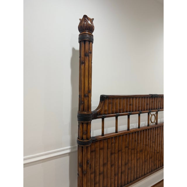 1990s Attributed Tommy Bahama Island Estate West Indies King Size Bed For Sale - Image 12 of 12