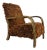 Handmade Moroccan Brown Wool Chair For Sale