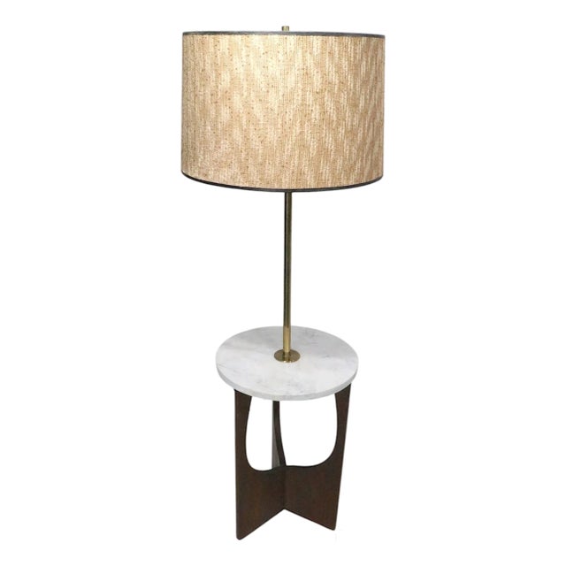 Mid 20th Century Attributed to Adrian Pearsall Combination Floor Lamp Table C. 1950/60’s For Sale