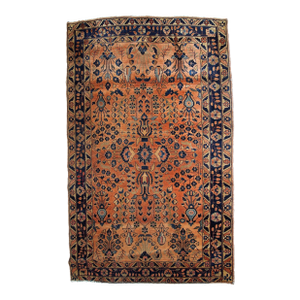 1920s, Handmade Antique Persian Sarouk Rug 4.1' X 6.4'