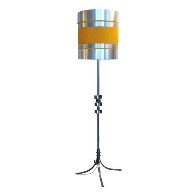 Metal Floor Lamp from Xavier Feal, 1970s For Sale