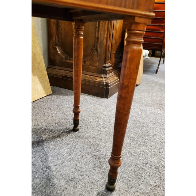 Mid-19th Century Birdseye Maple Two-Drawer Side Table For Sale - Image 11 of 13