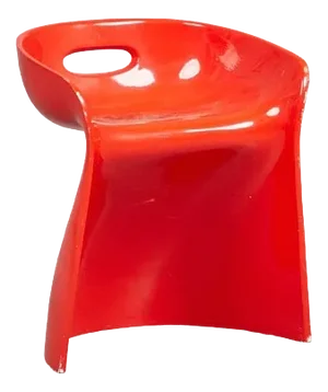 Orange Stool by Winifred Staeb for Form + Life, 1970s